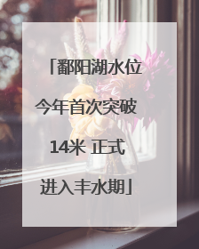 鄱阳湖水位今年首次突破14米 正式进入丰水期