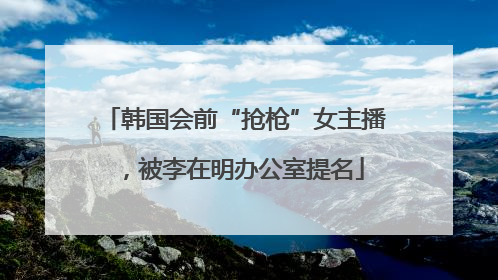 韩国会前“抢枪”女主播，被李在明办公室提名