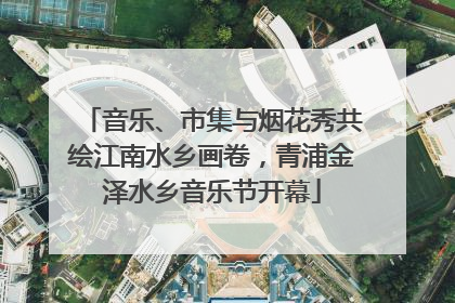 音乐、市集与烟花秀共绘江南水乡画卷，青浦金泽水乡音乐节开幕