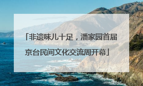 非遗味儿十足，潘家园首届京台民间文化交流周开幕
