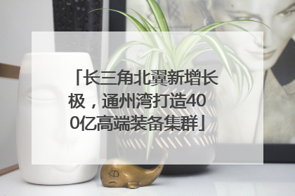 长三角北翼新增长极，通州湾打造400亿高端装备集群