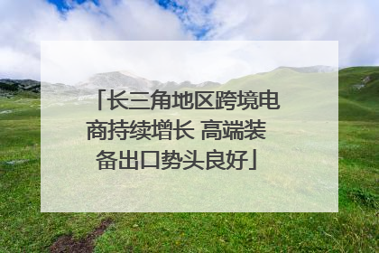 长三角地区跨境电商持续增长 高端装备出口势头良好