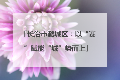 长治市潞城区：以“赛”赋能“城”势而上
