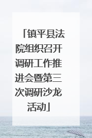 镇平县法院组织召开调研工作推进会暨第三次调研沙龙活动