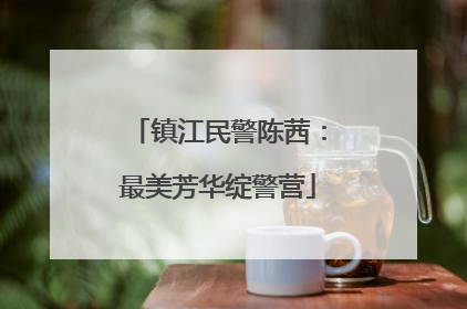 镇江民警陈茜：最美芳华绽警营