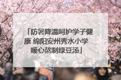 防暑降温呵护学子健康 绵阳安州秀水小学暖心熬制绿豆汤