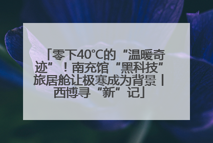 零下40℃的“温暖奇迹”！南充馆“黑科技”旅居舱让极寒成为背景丨西博寻“新”记