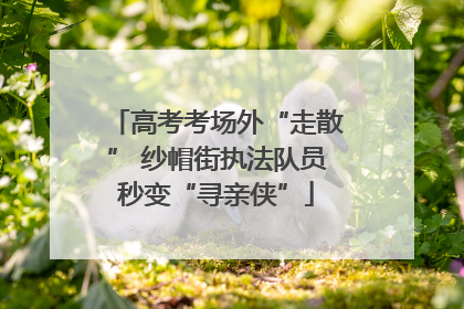 高考考场外“走散” 纱帽街执法队员秒变“寻亲侠”