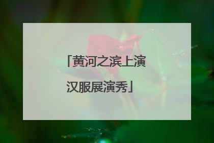 黄河之滨上演汉服展演秀