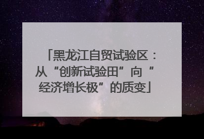 黑龙江自贸试验区：从“创新试验田”向“经济增长极”的质变