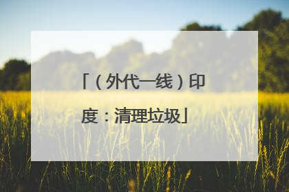 （外代一线）印度：清理垃圾
