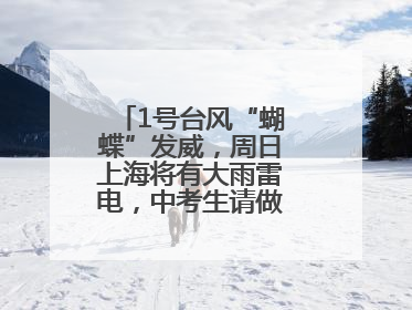 1号台风“蝴蝶”发威，周日上海将有大雨雷电，中考生请做好防范准备