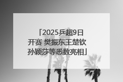 2025乒超9日开赛 樊振东王楚钦孙颖莎等悉数亮相