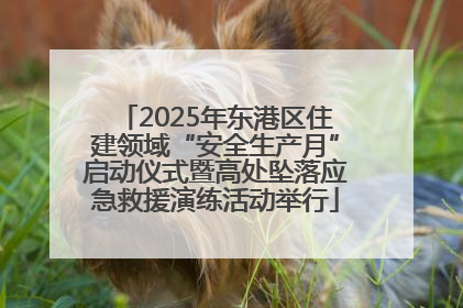 2025年东港区住建领域“安全生产月”启动仪式暨高处坠落应急救援演练活动举行
