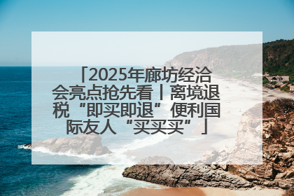 2025年廊坊经洽会亮点抢先看丨离境退税“即买即退”便利国际友人“买买买”
