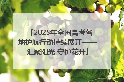 2025年全国高考各地护航行动持续展开——汇聚阳光 守护花开