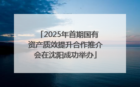 2025年首期国有资产质效提升合作推介会在沈阳成功举办