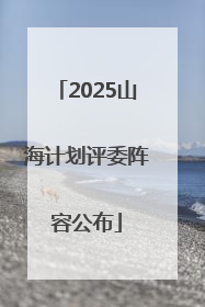 2025山海计划评委阵容公布