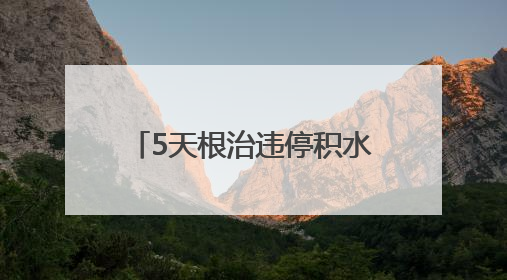 5天根治违停积水顽疾，多部门联动破解居民出行难题