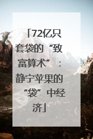 72亿只套袋的“致富算术”：静宁苹果的“袋”中经济
