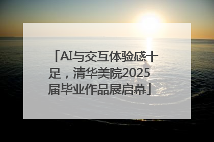 AI与交互体验感十足，清华美院2025届毕业作品展启幕