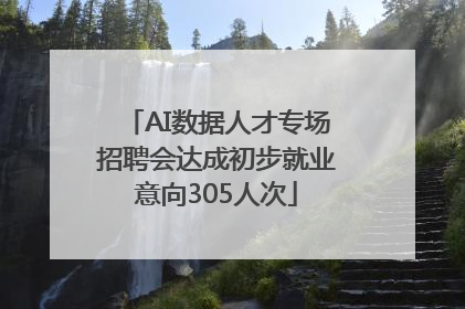 AI数据人才专场招聘会达成初步就业意向305人次