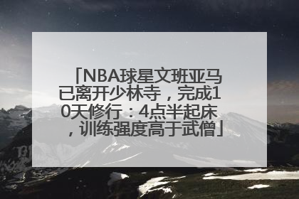 NBA球星文班亚马已离开少林寺，完成10天修行：4点半起床，训练强度高于武僧
